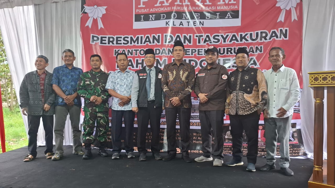 PERLUAS JANGKAUAN LAYANAN ADVOKASI DAN BANTUAN HUKUM, PAHAM INDONESIA MERESMIKAN PENDIRIAN PAHAM INDONESIA CABANG KLATEN.